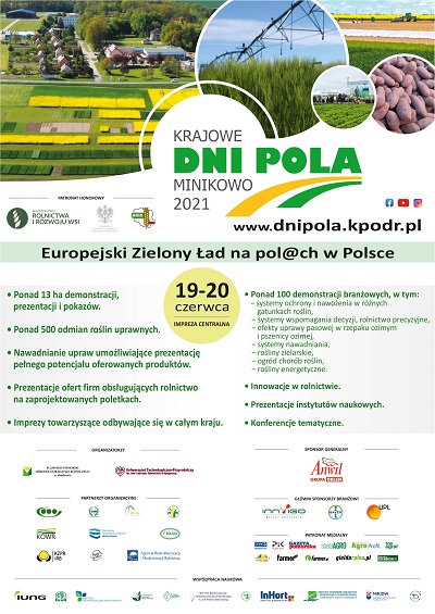 Krajowe Dni Pola Minikowo 2021 Plakat