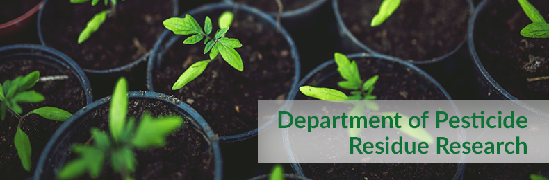 Department of Pesticide Residue Research