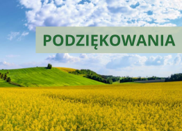 Podziękowania za udział w Konferencji