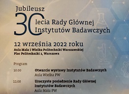 Instytut Ochrony Roślin ‒ PIB na 30-leciu Rady Głównej Instytutów Badawczych